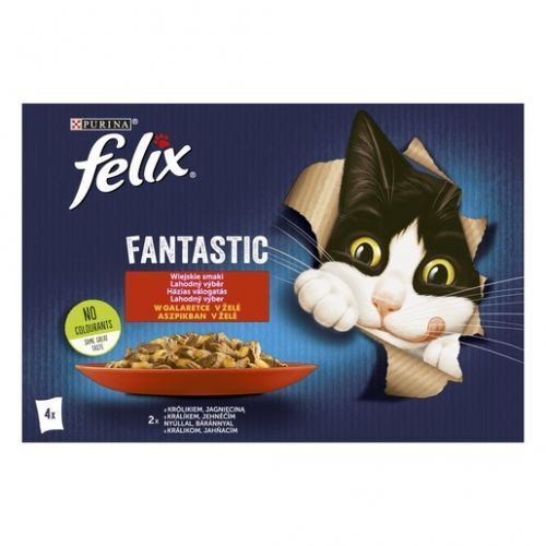 FELIX FANTASTIC Nyúllal/Báránnyal aszpikban 4x85g