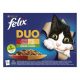 FELIX FANTASTIC DUO Házias válogatás zöldséggel aszpikban nedves macskaeledel 12x85g