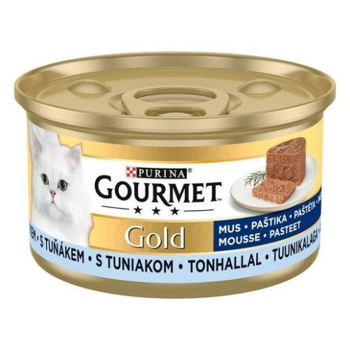 GOURMET GOLD Pástétom Tonhallal nedves macskaeledel 85g