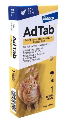 ADTAB™ RÁGÓTABLETTA Macskák részére 0,5-2kg testsúly esetén