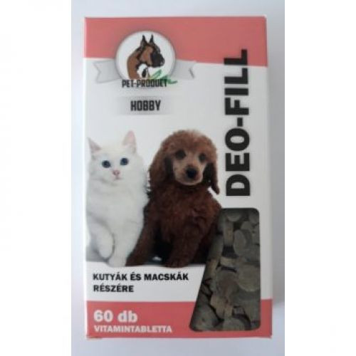 Pet Product Deo-fill tabletta kutyák és macskák részére 60db