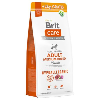 Brit Care Adult Medium Lamb&Rice 12kg+2kg