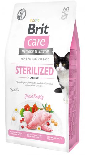 Brit Care Cat STERILISED - SENSITIVE NYÚL 2kg