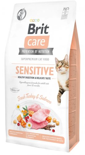 Brit Care Cat SENSITIVE PULYKA & LAZAC 7kg