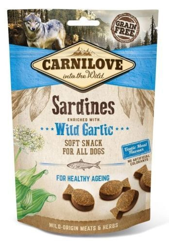 Carnilove Dog Semi Moist Snack Sardines with wild garlic - Szardínia medvehagymával 200g