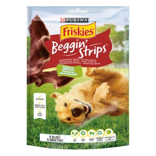 FRISKIES Beggin' Strips Bacon ízesítésű kutya jutalomfalat 120g